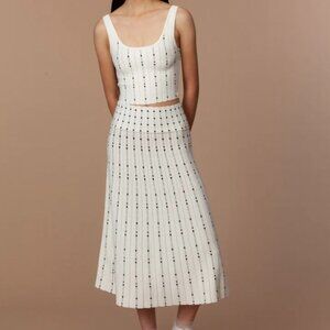 Patsy Top And Skirt "Dress Set" In Off White